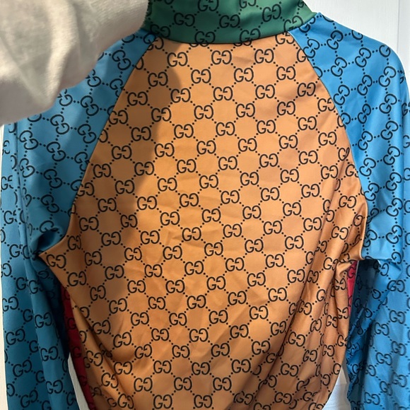 Gucci Light multi color Monogram Jacket sz Small - Picture 9 of 11